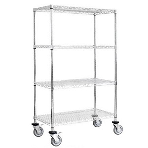 鍍鉻網板料架車