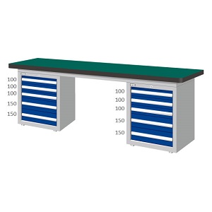 雙櫃型耐衝擊桌板