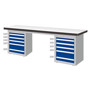 雙櫃型耐磨桌板