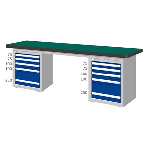 雙櫃型耐衝擊桌板