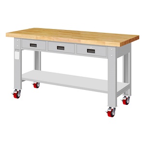 移動型原木桌板